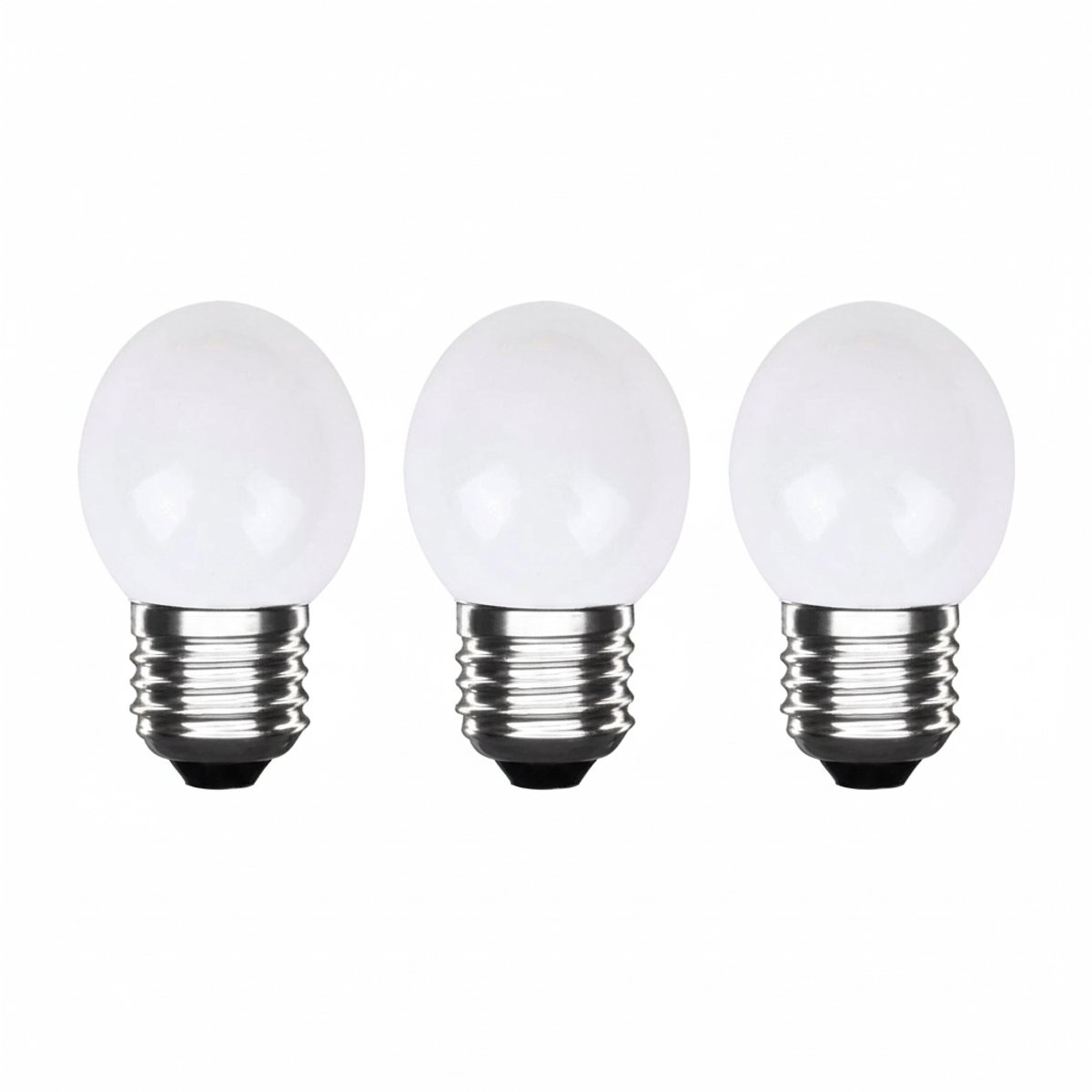 LED Kogellamp E27 Wit - 300 lumen - 3W - IP20 - G45 - 230V - 3 stuks