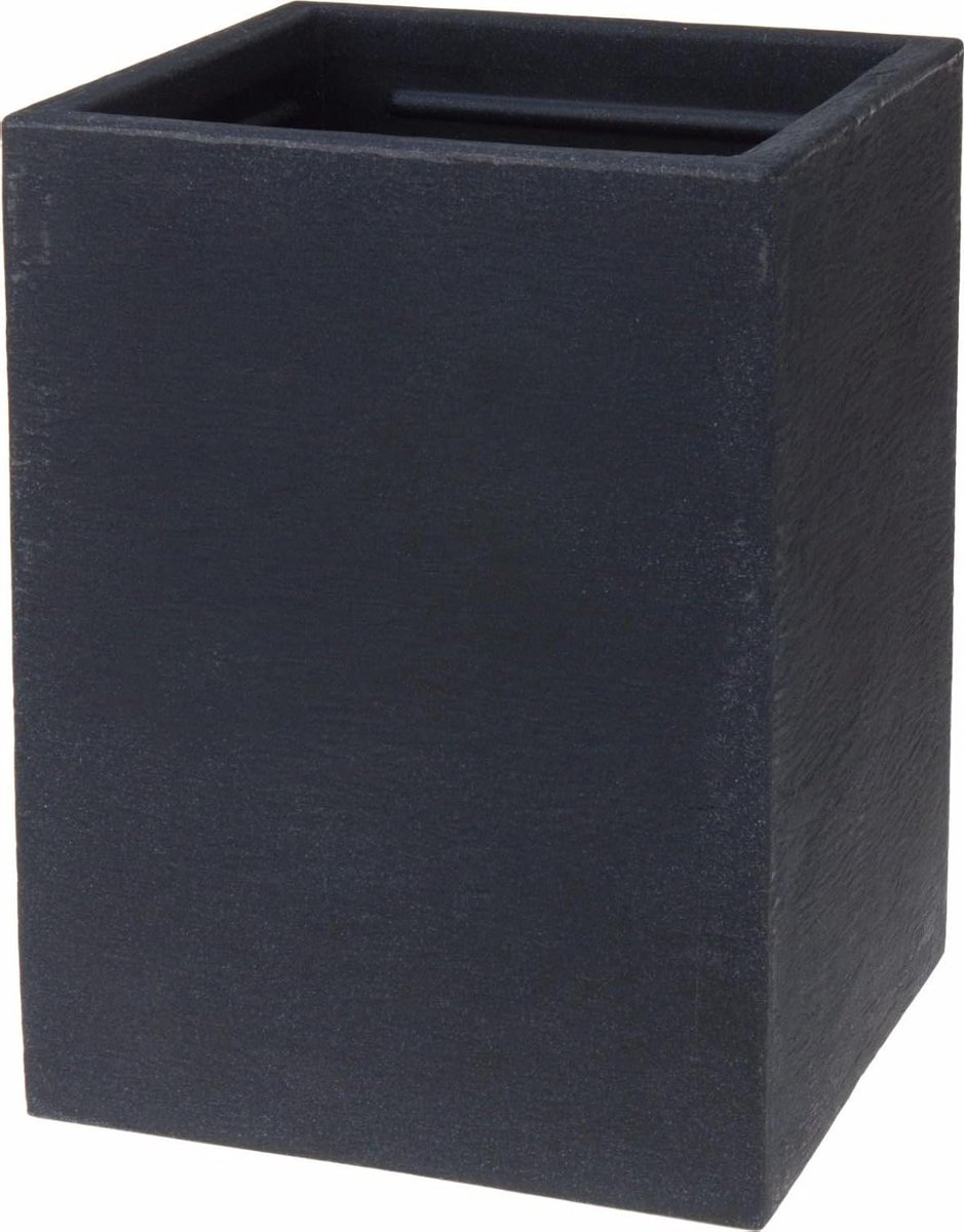 Bloempot Vierkant - Plantenbak - Buiten Gebruik - UV & Vorstbestendig - 29x29x40cm - Antraciet