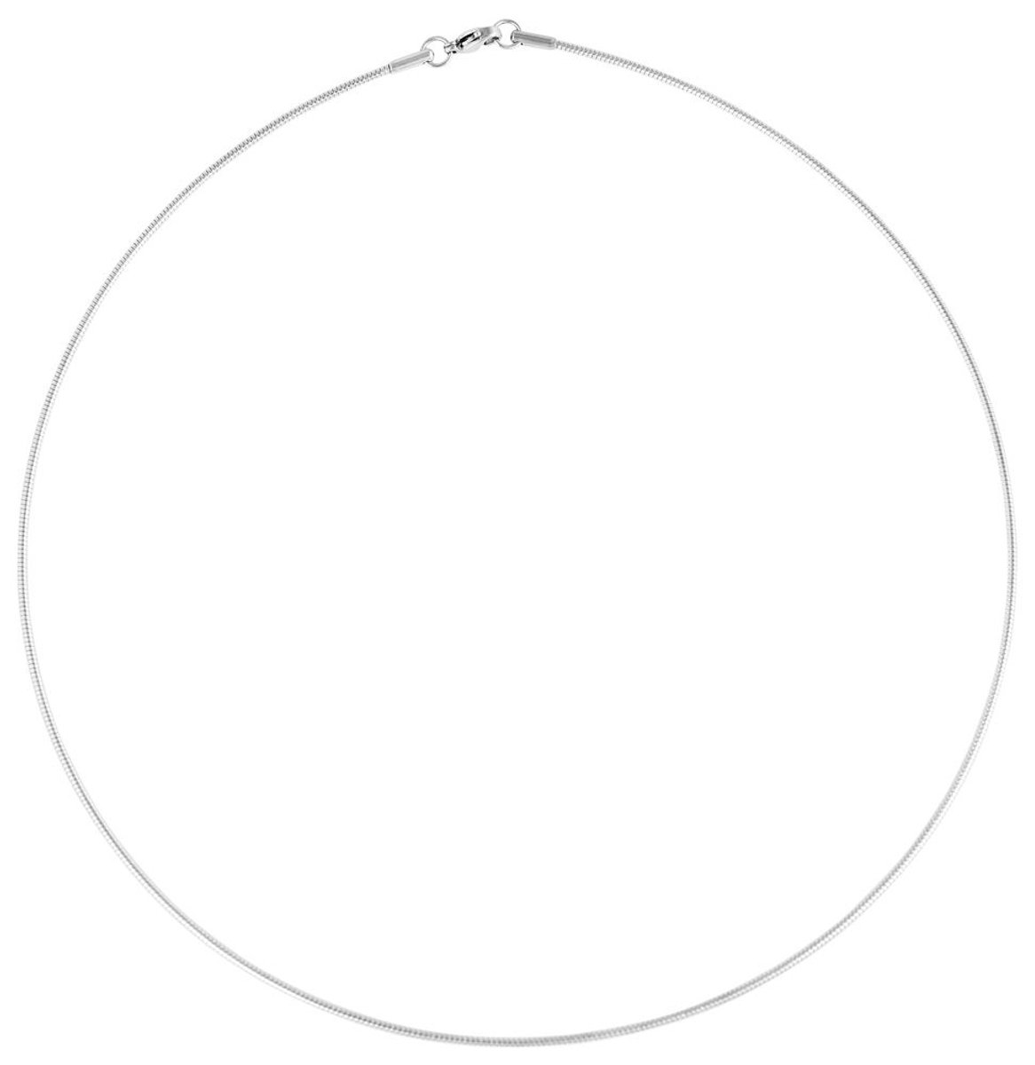 AKZENT Akzent dames ketting Noelle ketting van roestvrij staal, zilverkleurig, 40-55 cm