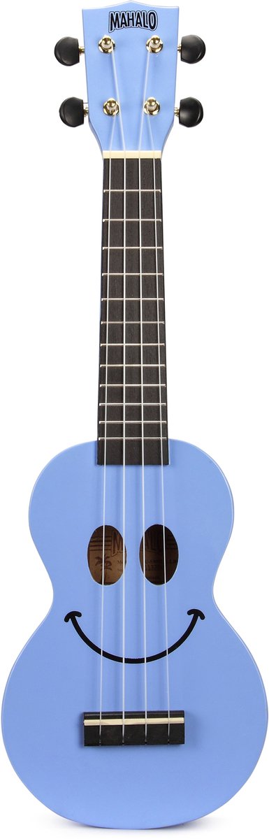 Soprano ukelele - Mahalo U-SMILE - Smiley Series - Lichtblauw - Met draagtas