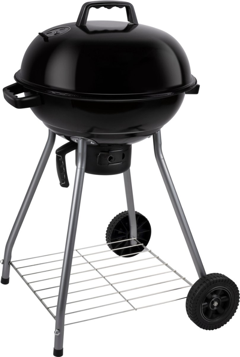 alpina Houtskool BBQ - Kogelbarbecue Ø43 cm - Barbecue met Deksel en Wielen - Geïntegreerd Ventilatiesysteem - Verwijderbare Asopvangbak - Zwart – foto 7