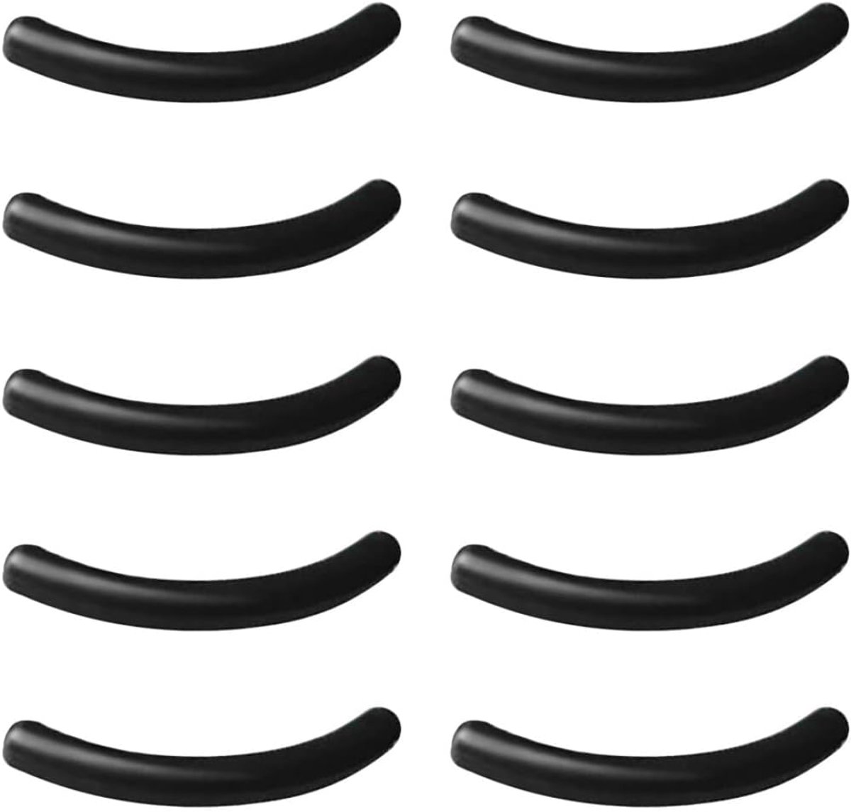 Wimperkruller Pads - Vervangende Kussentjes - Perfecte Krul - Zacht Siliconenrubber - 10 Stuks - Zwart