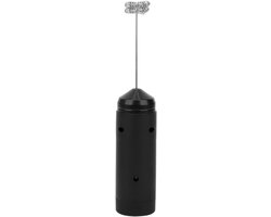 Elektrische Melkopschuimer - Handheld Frother - Koffie Maken - Dubbele Veer Kop - 21.4 cm - Zwart
