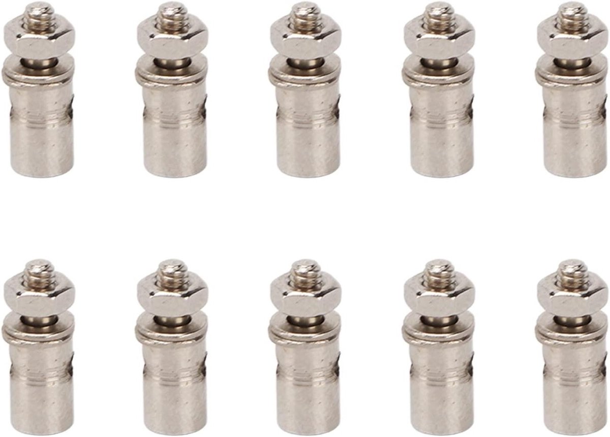 Servo Connectoren Set - Trekstang Koppeling - Modelbouw Verbinding - Roestvrij Staal - 10 Stuks - Zilver