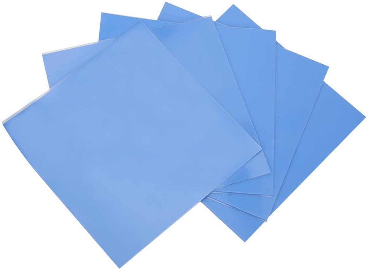 Thermische Pad Set van 5 Stuks 100x100x0.5mm voor CPU en GPU - Hoge Efficiëntie, Siliconen Koelplaat en Thermische Interface Materialen