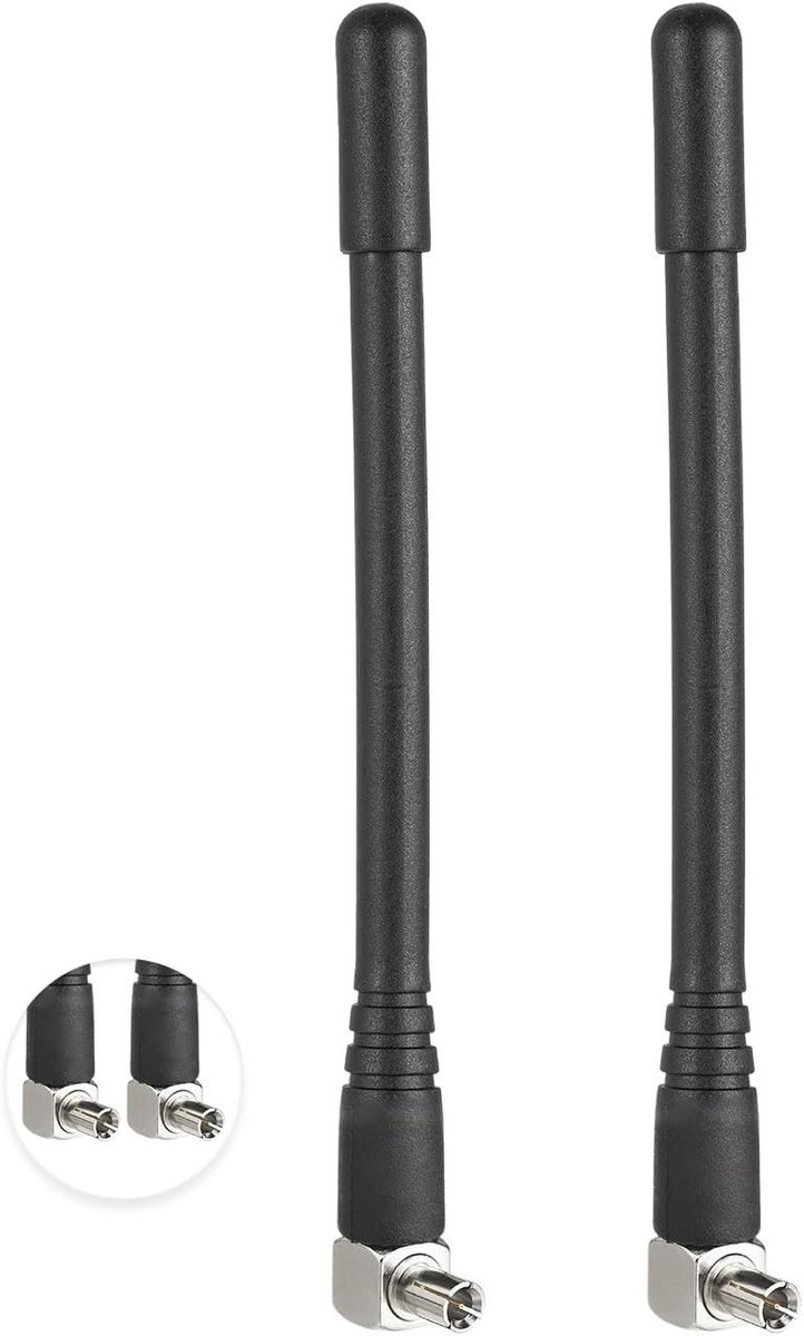 4G LTE Antenne - Mobiele Router Antenne - Signaal Verbeteren - Mini Externe Antenne - 3dBi Versterking - Zwart