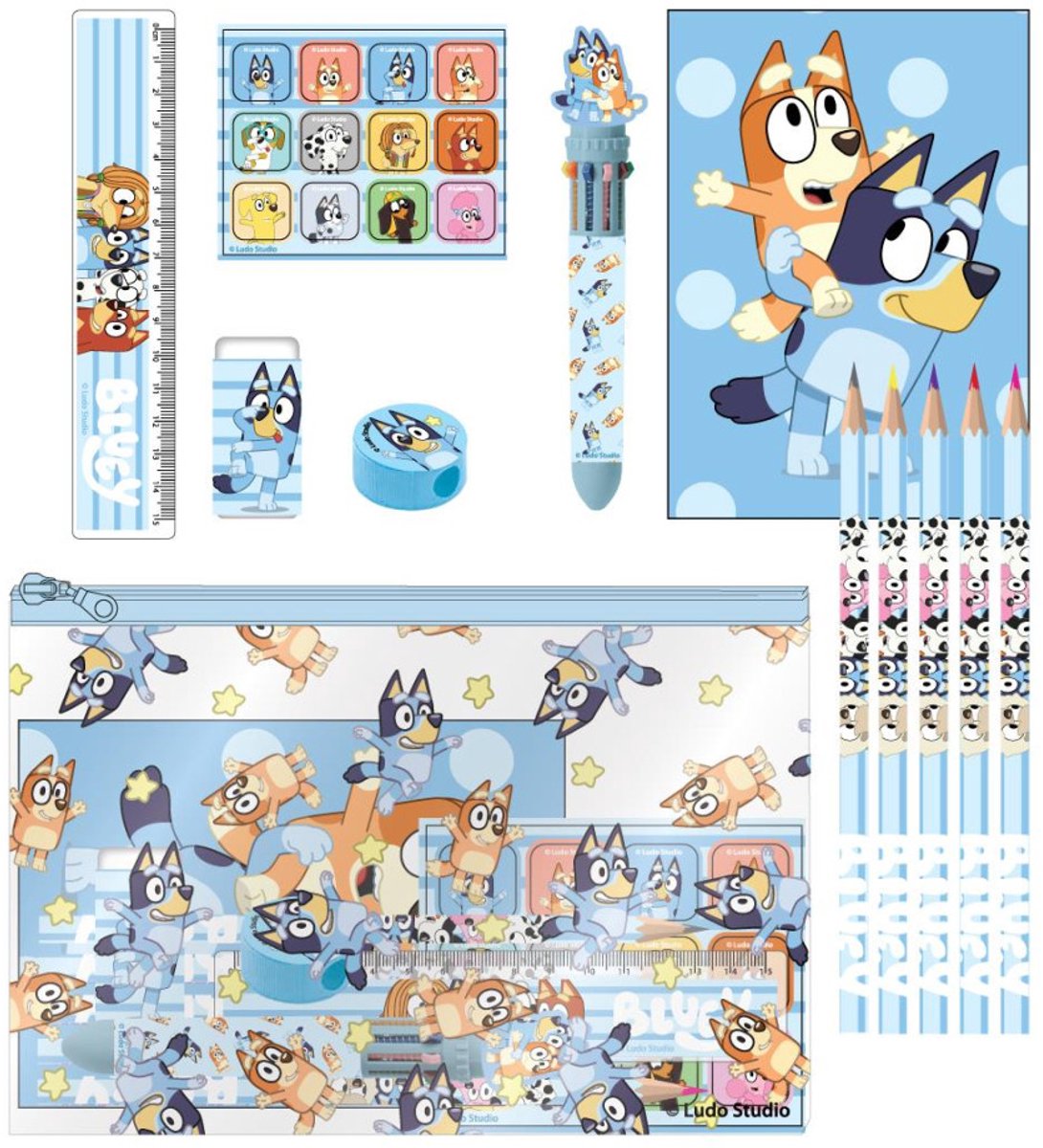 Bluey briefpapier set