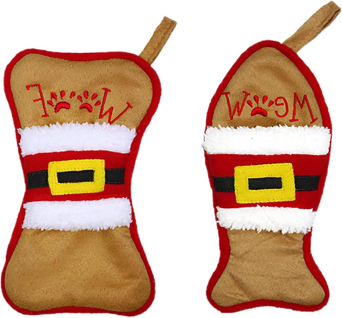 Feestelijke Kerstdecoratie Set van 2, Herbruikbare Bestekzakken van Non-Woven Stof, Ideaal voor Kerstmis, Cadeautassen en Kerstboomversiering