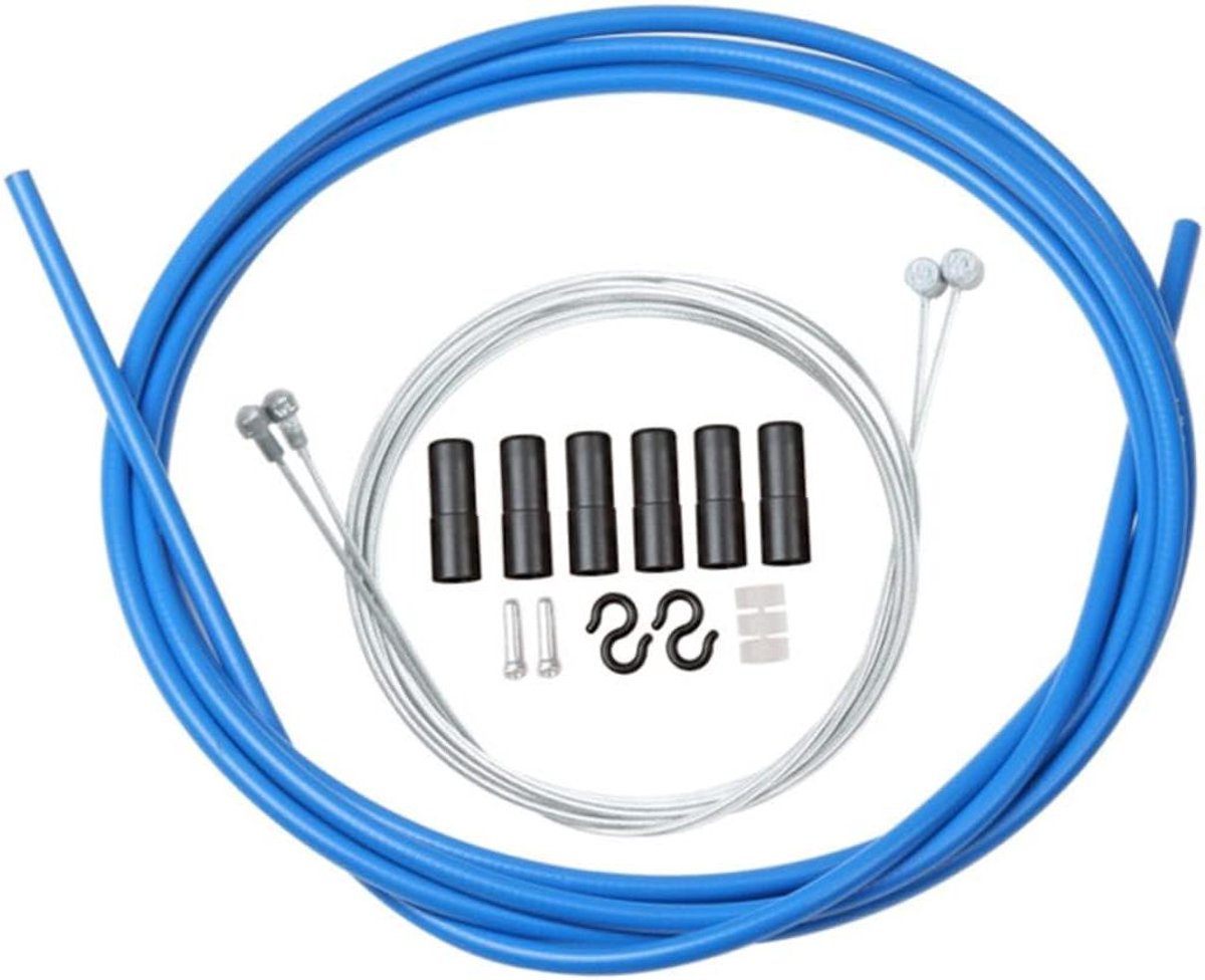 Fietsremkabel Set - Remonderdelen Vervanging - Fiets Onderhoud - Gladde Kabelwerking - 250 cm Lengte - Blauw
