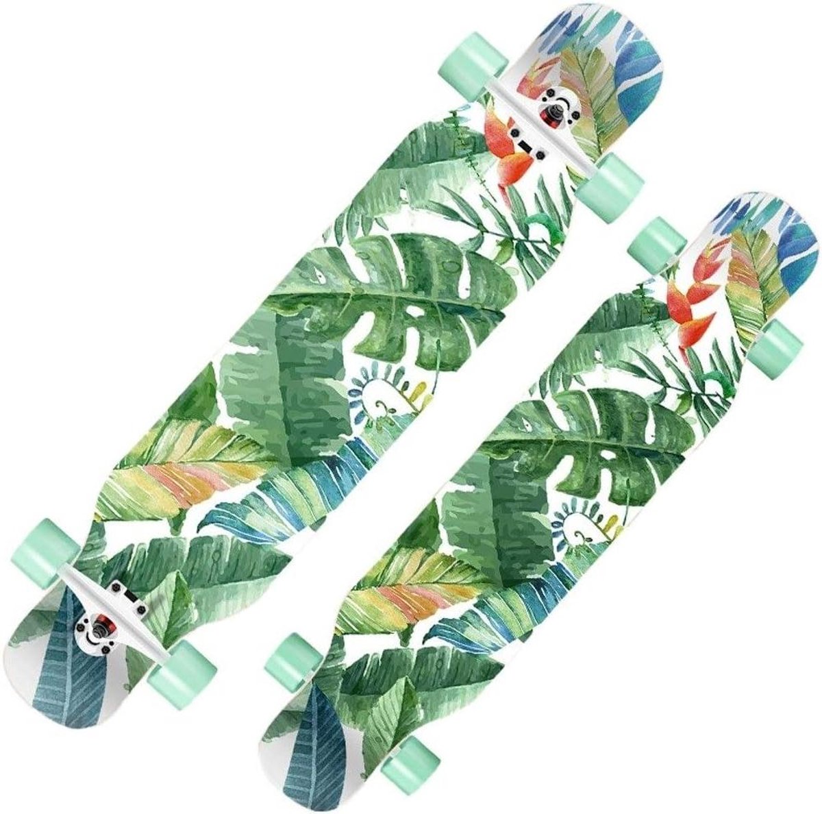 Longboard Compleet Skateboard Vier Wielen Scooter Straat Skaten 8 Lagen Esdoorn Dek 200 kg Draagvermogen