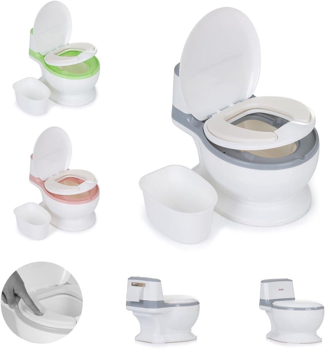 Potty Training Stoel - Kinderpotje Muziek - Hygiëne Leren - Anatomisch Zacht Zitting - 40 x 32 x 28 cm