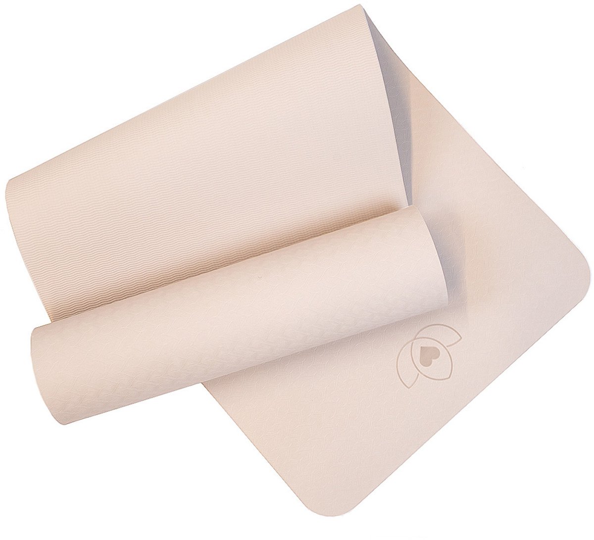Pilatesmat TPE extra dik 10 mm sand - Lotus