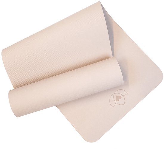 Pilatesmat TPE extra dik 10 mm sand - Lotus van Lotus — afbeelding 2