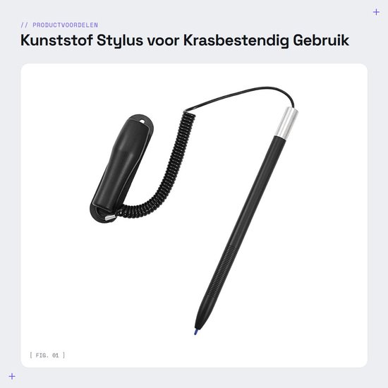 Dailygoods- Stylus Pen Krasbestendig - Snoergebonden - Hoge Gevoeligheid - Touchscreen Pen - Compatibel met Navigatiesystemen - Voor Precisie Schrijven - Touchscreenpen — afbeelding 5