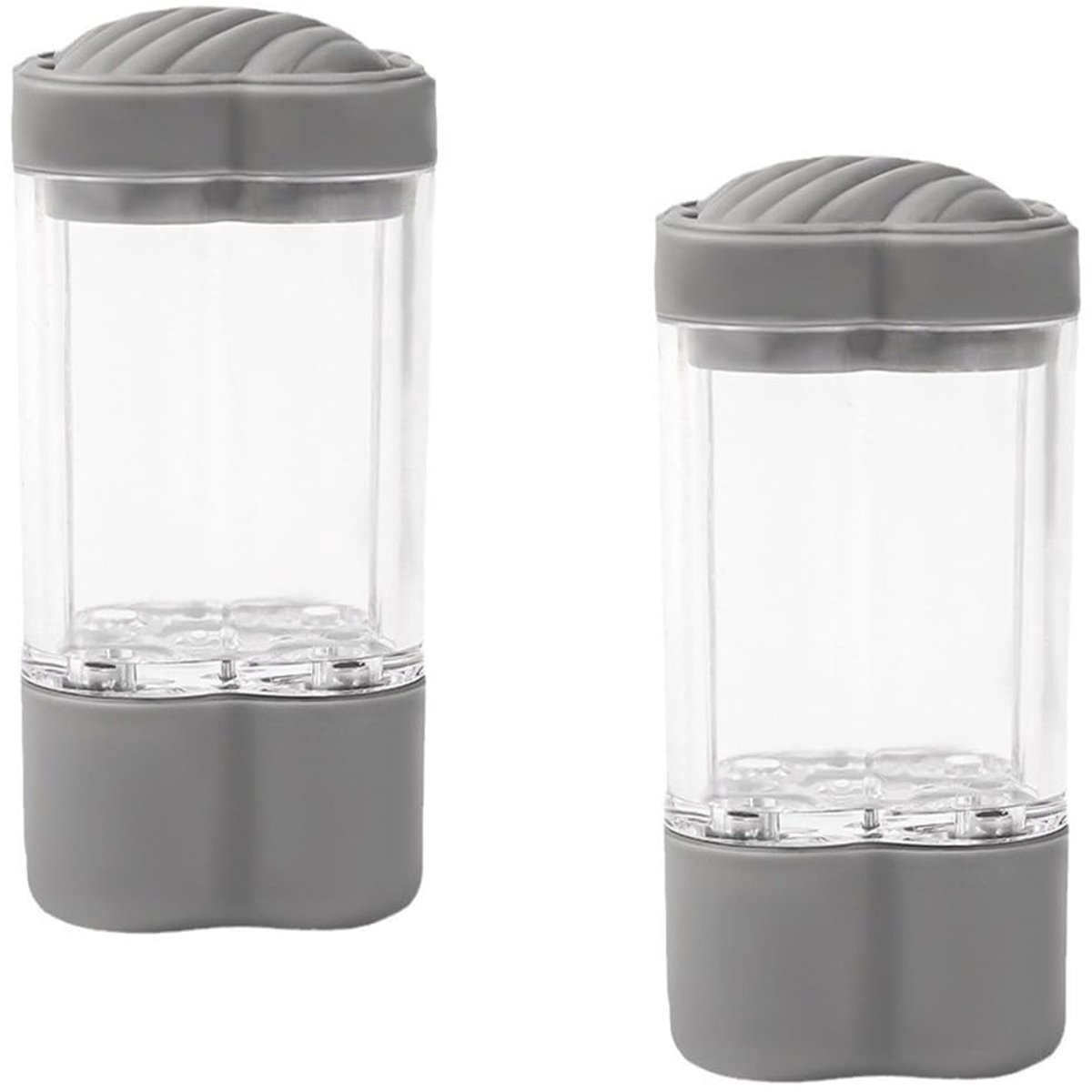Dailygoods- Haarolie Dispenser - 2PCS Applicator Fles - Hoofdhuid Massage Kam - Wortelkam - Olie Applicator - Transparant Venster - Olieapplicator