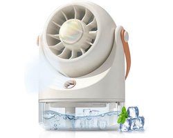 longziming -Draagbare Ventilator - Tafelventilator - Mistventilator - Waterkoeling Met Nevel -…