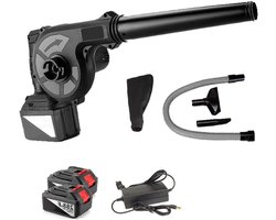 Electric Leaf Vacuum Cleaner and Leaf Blower Cordless with Battery and Charger, 150 CFM, Small Leaf Vacuum Cleaner, Lightweight, Wireless, Hand Blower for Lawn Care (Pack of 2)
