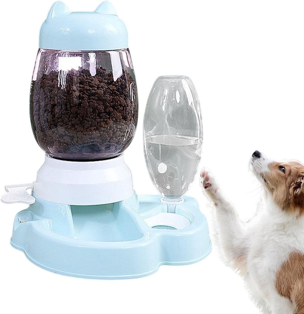 Killogood Automatische hondenvoerbak - hondensnoepjes puzzel - langzame voeder - waterdispenser - Dierbenodigdheden - interactief speelgoed van push-type - capaciteit voor kleine - middelgrote en grote rassen - v