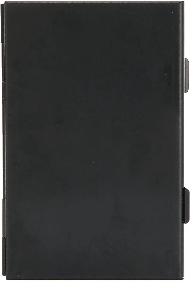 SIM-kaart Organizer - Kaarthouder Geheugenkaart - Veilige Kaart Opslag - Aluminium Antistatisch - 9.3x6x1.1 cm - Zwart