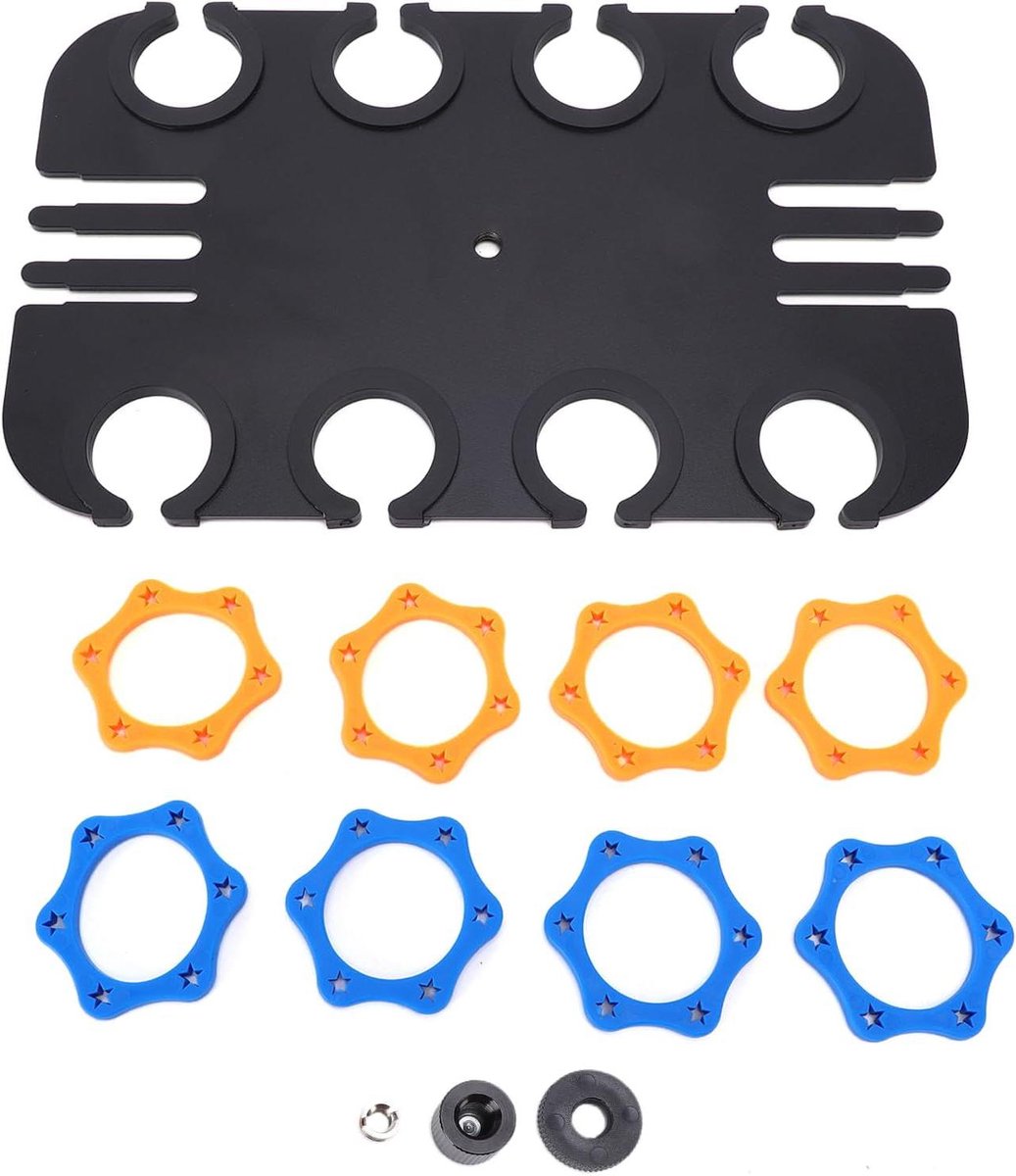 Microfoon Opbergrek - Microfoonhouder Organizer - Muziek Opnemen - Robuust Metalen Ontwerp - 36 Mm Opening - Zwart