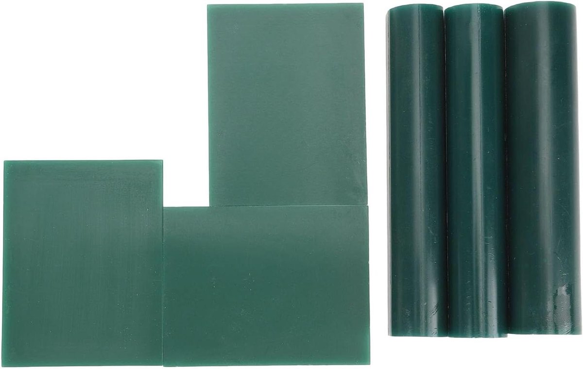 Wax Ring Tube Set - Sieraden Maken Kit - Sieraden Ontwerpen - Hard Modeling Wax - 3 Vellen 2mm - Groen