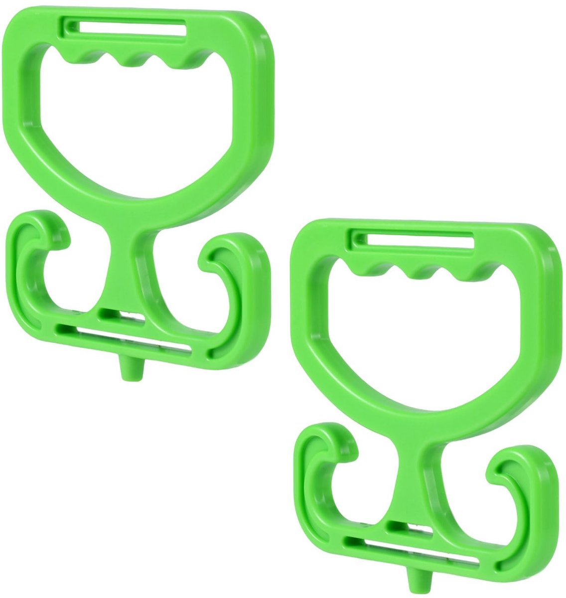Dailygoods- Boodschappentassendragers Stevige Handgreephouder - Tasdrager Fiets - Draagvermogen 45,35kg - 2 Stuks - ABS-materiaal - Comfortabele Grip