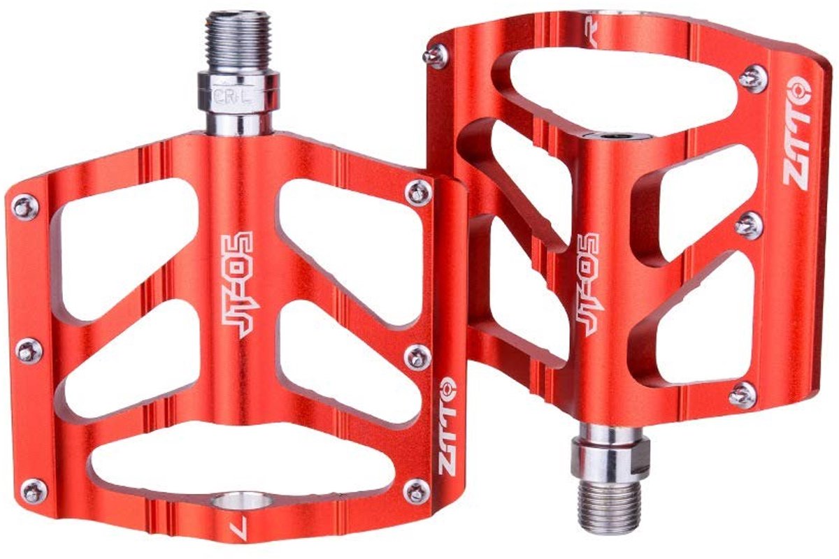 Dailygoods- Fietspedalen Lichtgewicht - Aluminium Pedalen - Platte Pedalen - Antislip - Mountainbike - Breed Voetoppervlak - Platformpedalen
