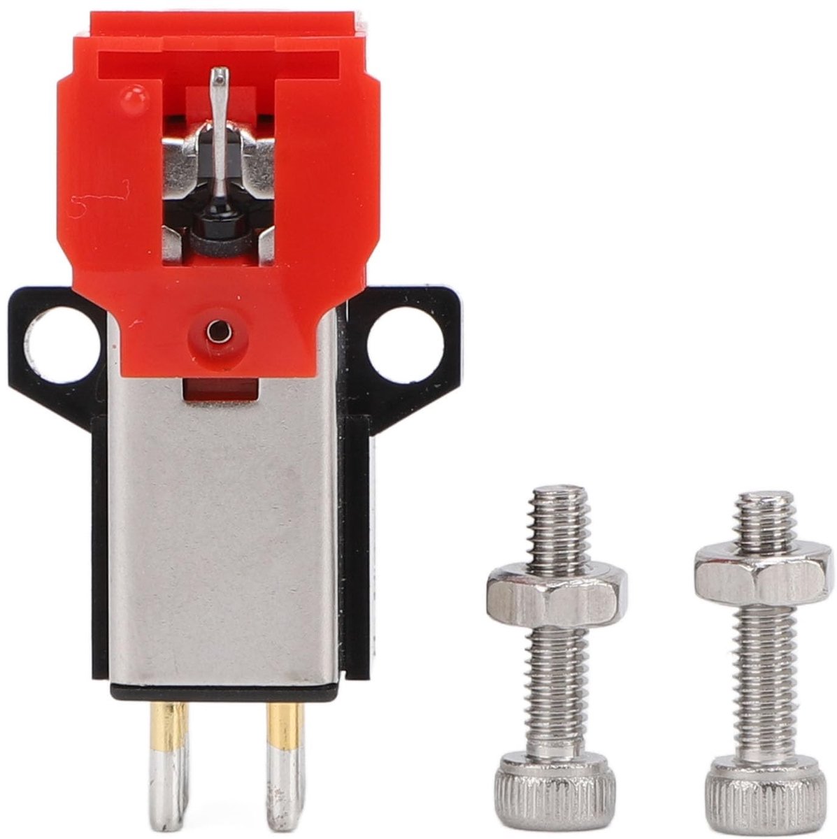 Dailygoods- Phono Cartridge Verbeterde Constructie - Aluminium Cantilever - Dubbele V Magnet Ontwerp - Frequentiebereik 20-20.000Hz - Laag Vervorming - Uitstekende Geluidskwaliteit - Grammofoonnaald