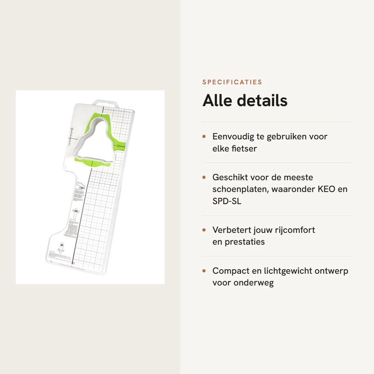 Dailygoods- Pedaalbevestigingsgereedschap voor optimale afstemming - Compatibel met KEO/SPD-SL - Geschikt voor mountainbike - Verstelbare hoek - Nauwkeurige uitlijning - Lichtgewicht 138 g - Fietspedaal