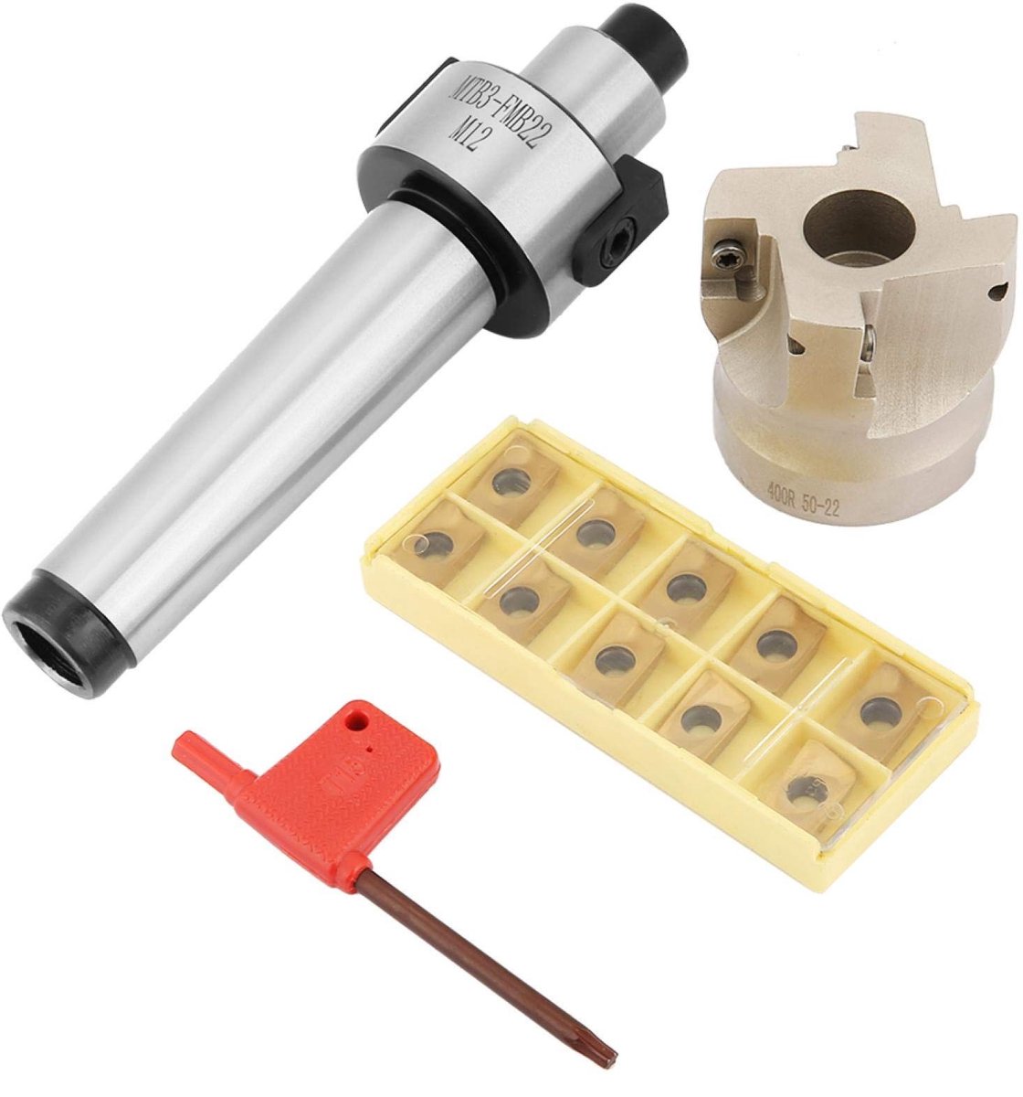 Dailygoods- Vlakfrees 400R - CNC-schuimfrees - APMT1604 Inzetstukken - 10st Wisselplaten - Gecementeerd Carbide - Hoge Hardheid - Frezen