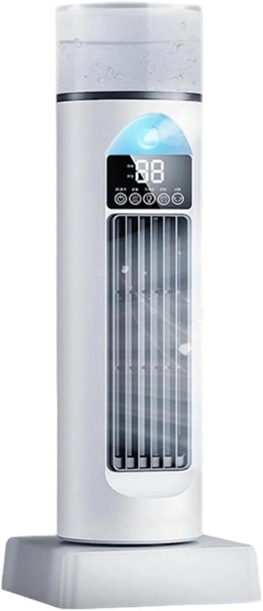 Torenventilator - Stille Vloerventilator - Ruimte Verkoeling - 6 Snelheden - 14x14x14 cm - Wit