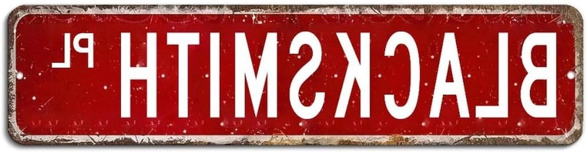 Metalen Straatnaambord - Naambord Metaal Huis - Decoratie Huis - Gepersonaliseerde Tekst - 24x6 Inch - Zwart