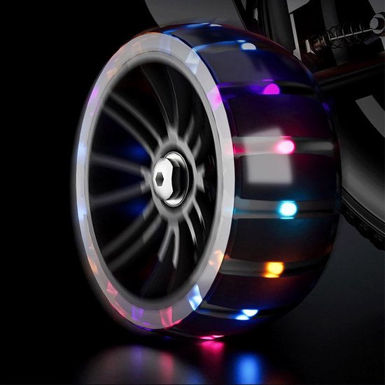 rijdend speelgoed Kinderfiets for kinderen van 3 tot 7 jaar, 12/14/16 inch lichtgewicht magnesiumlegering fiets met voor- en achterremmen, LED-koplamp en zijwieltjes fiets(Rot,14inch) — afbeelding 3