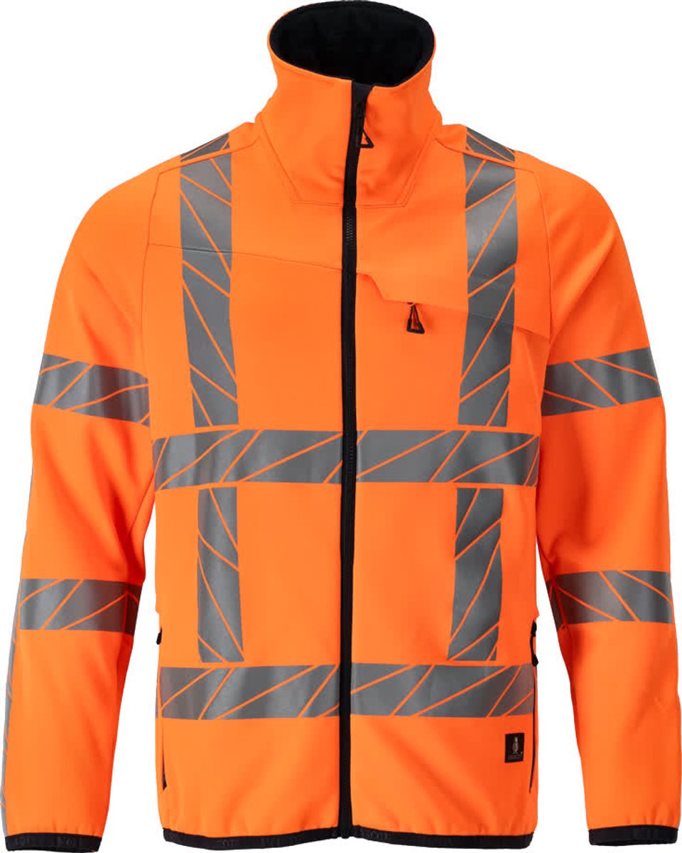 Mascot Accelerate Safe Fleecetrui met rits 24103-315 - Hi-Vis oranje - 3XL