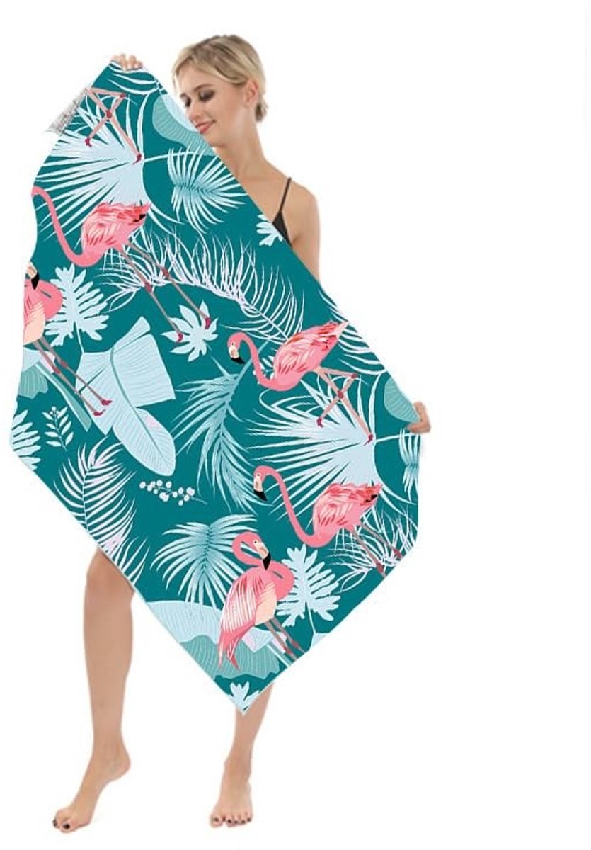 Dailygoods- Strandlaken 150x70 cm - Microvezel - Sneldrogend - Zandvrij - Lichtgewicht - Comfortabel en ademend - Strandhanddoek