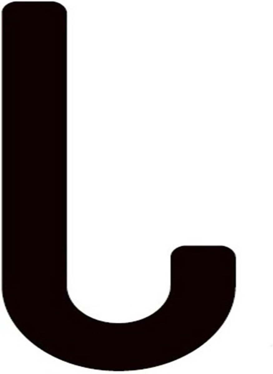 Huisnummer Letter - Nummerbord Deur - Huis Identificatie - Drijvend Effect - 10cm - J