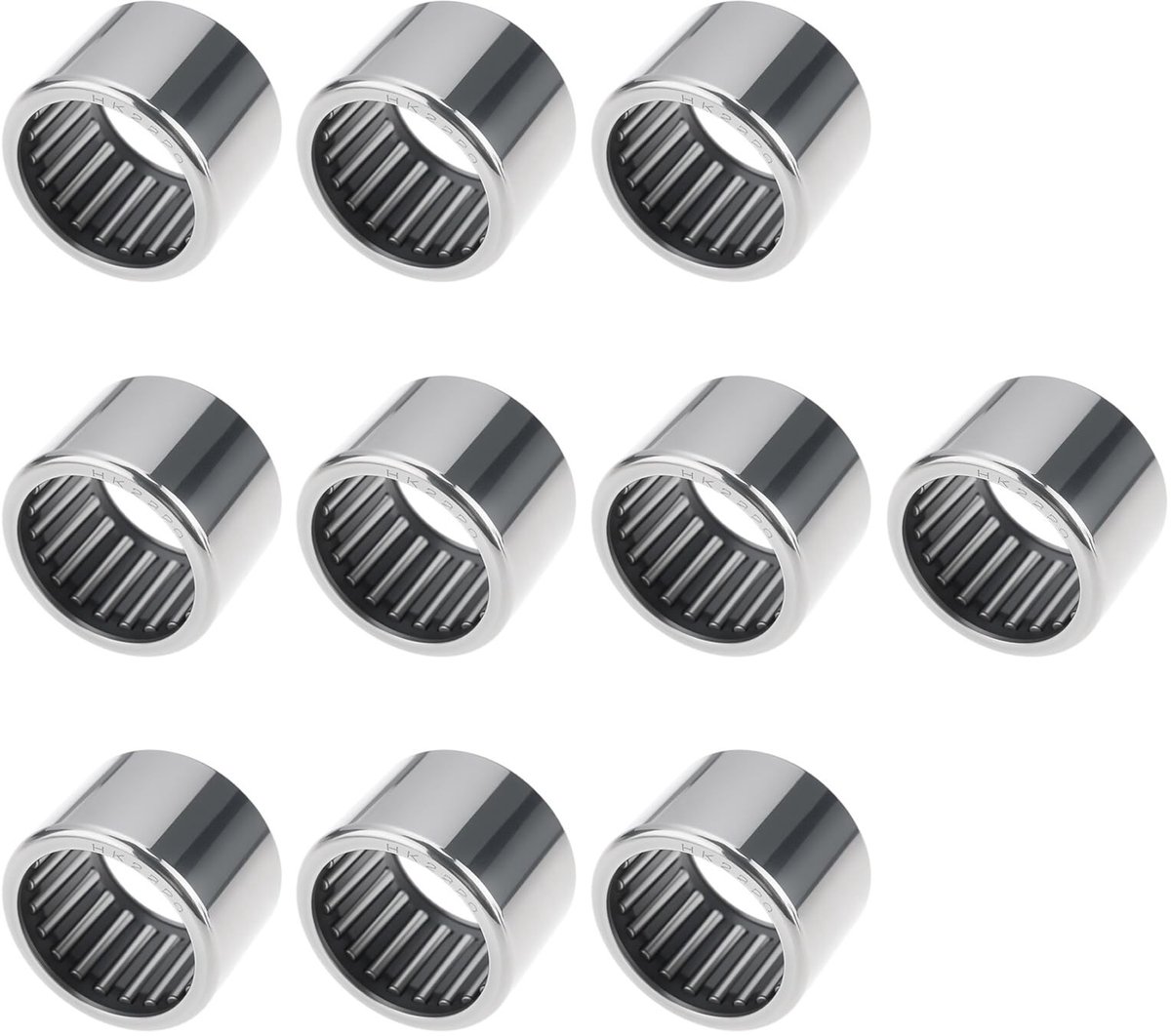 Dailygoods- Naaldlager 10 Stuks - Thrust Lager - Metaal - 22x28x20mm - Geschikt voor Machine Tools - Eenvoudig te Installeren