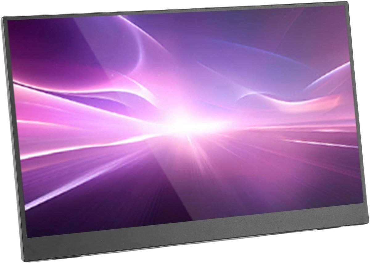 Draagbaar Scherm - Extern Display - Multitasken op Reis - 120Hz Verversingssnelheid - 156 Inch - Zwart