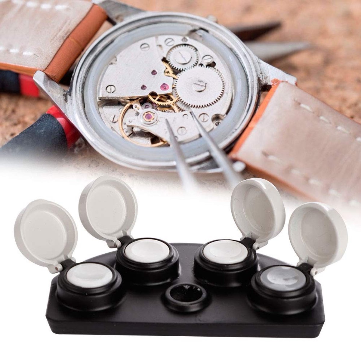 Dailygoods- Horloge Repareren Accessoire - Oliedipgereedschap - Eenvoudig Schoon Te Maken - Metaal Materiaal - Horloge Gereedschap Set - Voor Horlogemakers