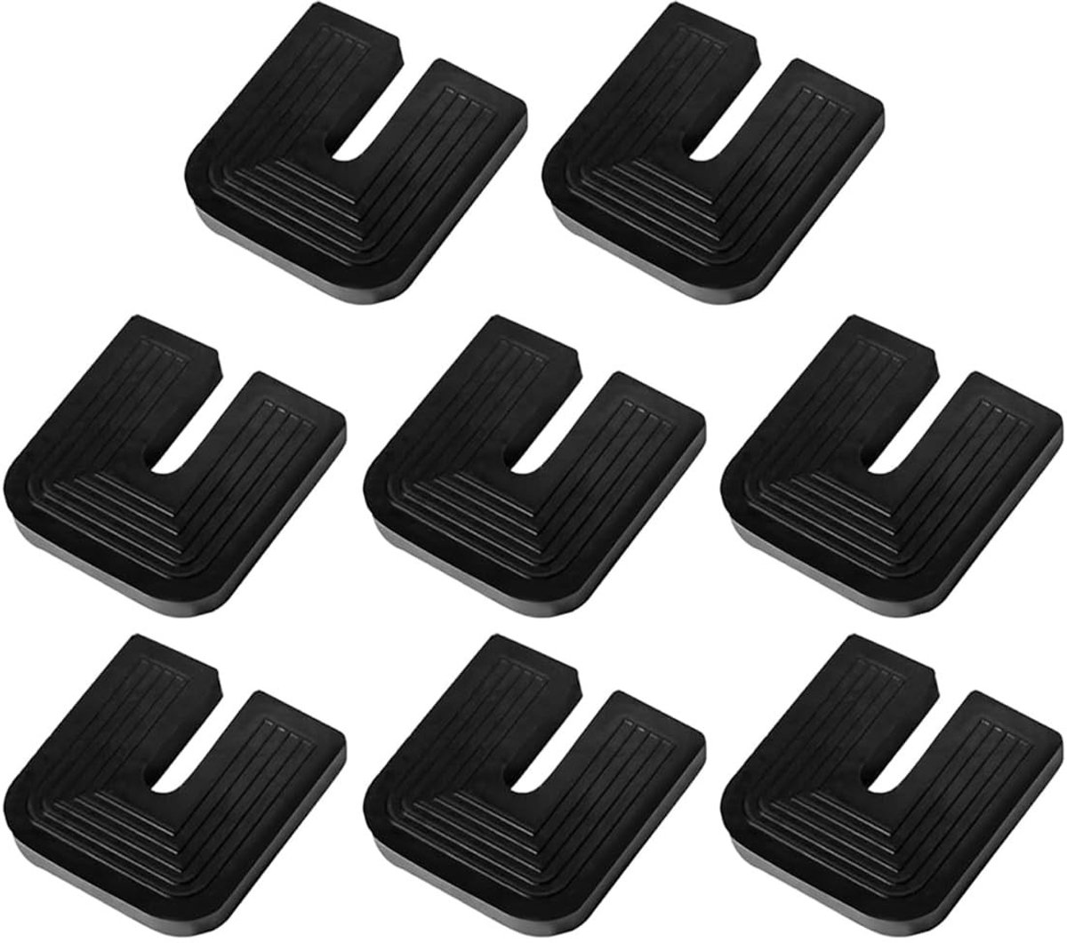 Dailygoods- Trillingsdempers U-vorm - Rubberen Pads - Schokdempers Airco - Trillingsoplossing Warmtepomp - 8 Stuks - Sterk Draagvermogen