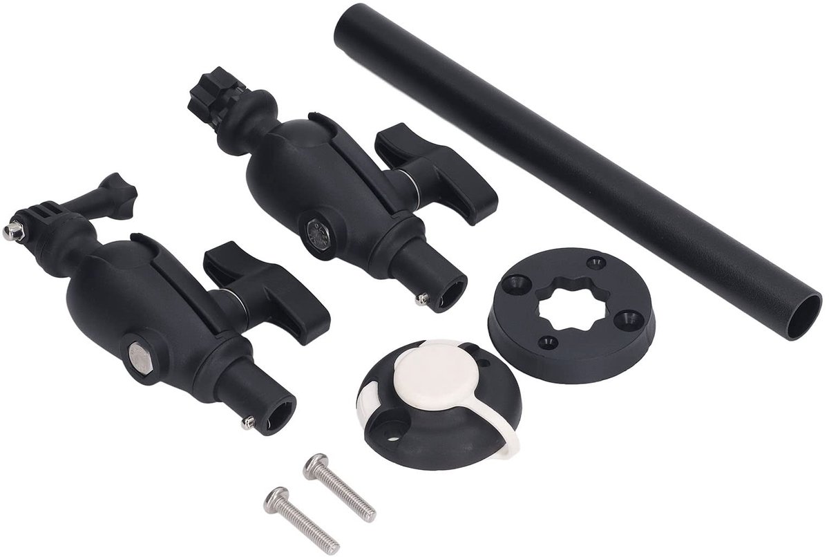 Dailygoods- Cameraklem Verstelbaar - Stevige Constructie - Krasbestendig Ontwerp - Voor Kano's/Opblaasboten - Lichtgewicht/Duurzaam - Premium Nylon/Aluminium/Roestvrij Staal - Camera Mount