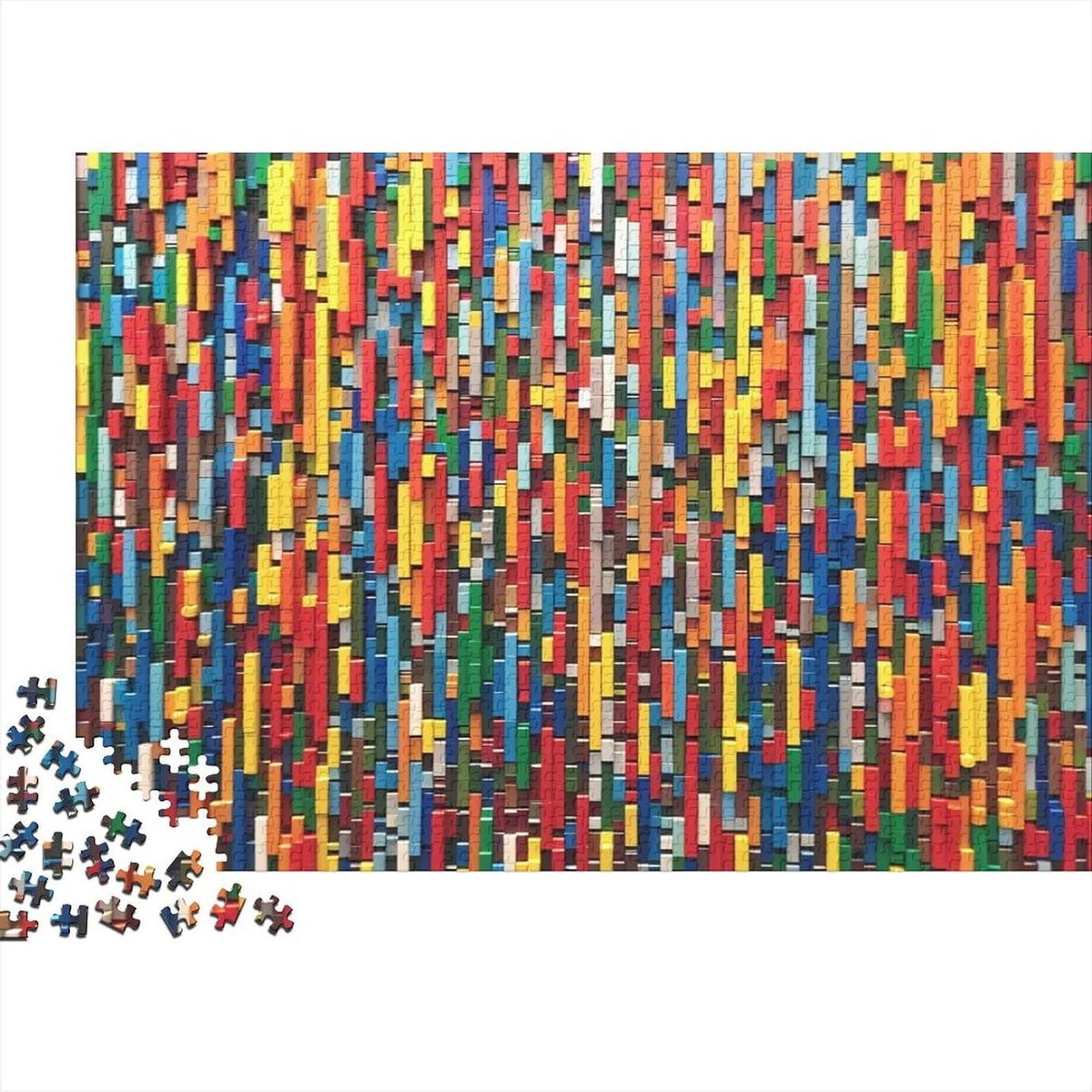 Volwassen Puzzel - Legpuzzel Spel - Ontspanning Thuis - Gedeelde Puzzelstukjes - 1000 Stukjes - Kleurrijk