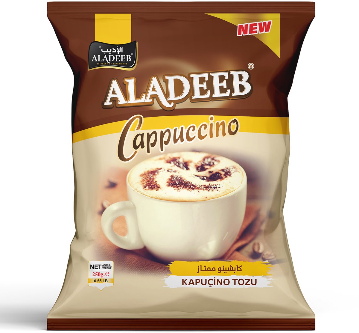 Aladeeb Premium - Cappuccino Instant Powder - Kapuçino Tozu - 250 gr