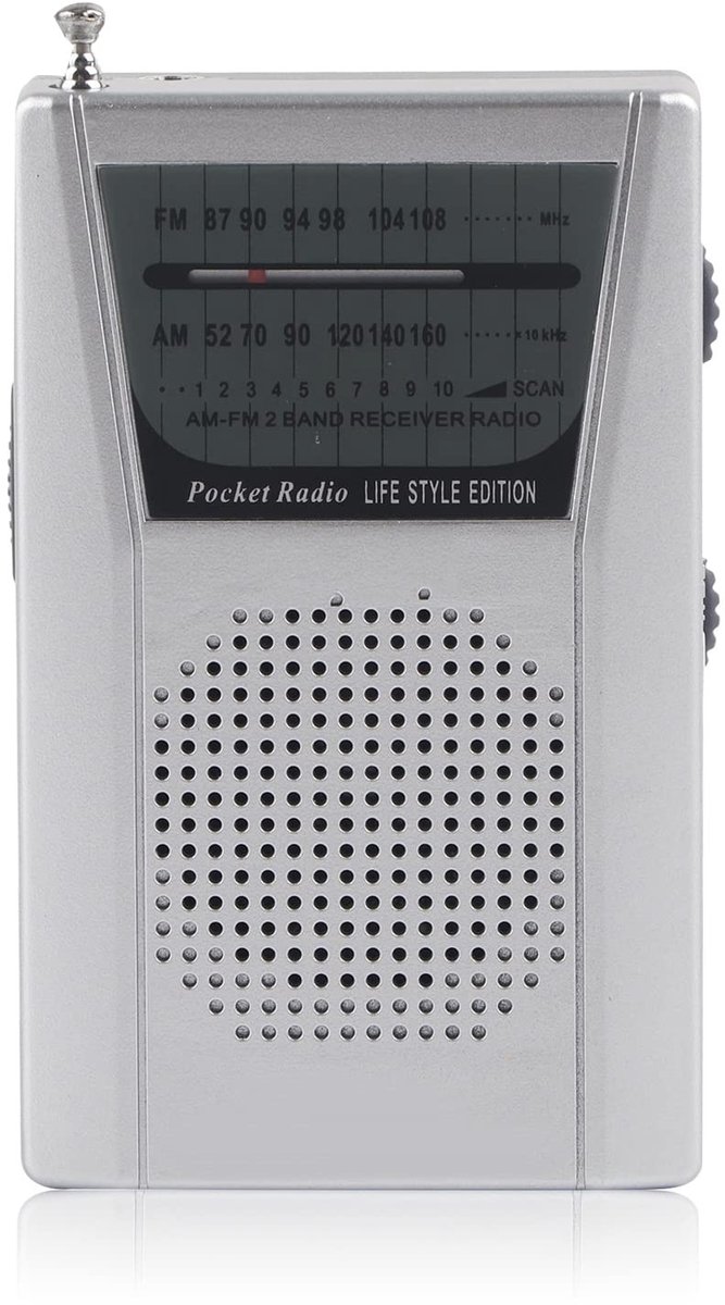 Dailygoody - Draagbare Handheld-radio - AM FM-radio met Ingebouwde Luidspreker - Compact en Lichtgewicht - Noodradio voor Buitenshuis - Ontvang Nieuw