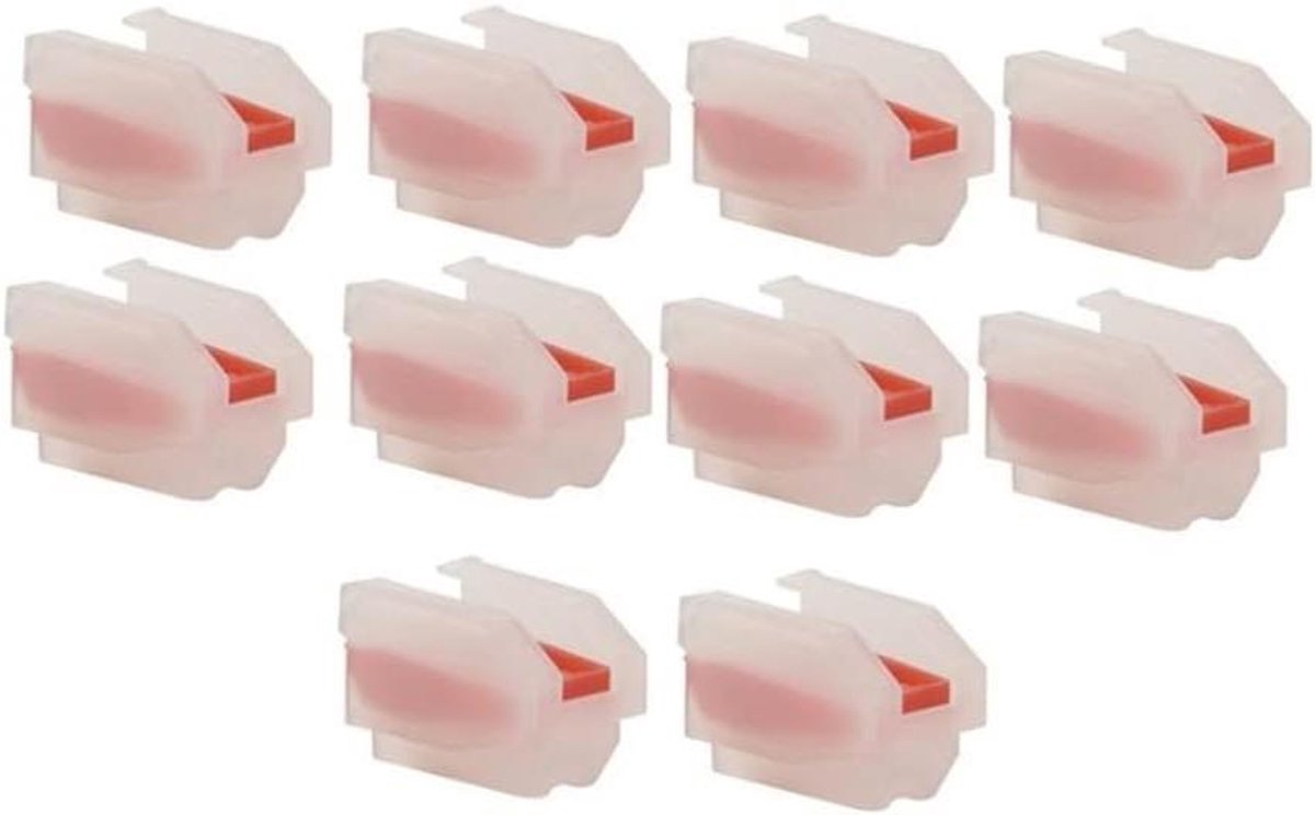 Naald Platenspeler - Vervangende Naald - Muziek Luisteren - Rubi Tip - 10 Stuks - Rood Wit