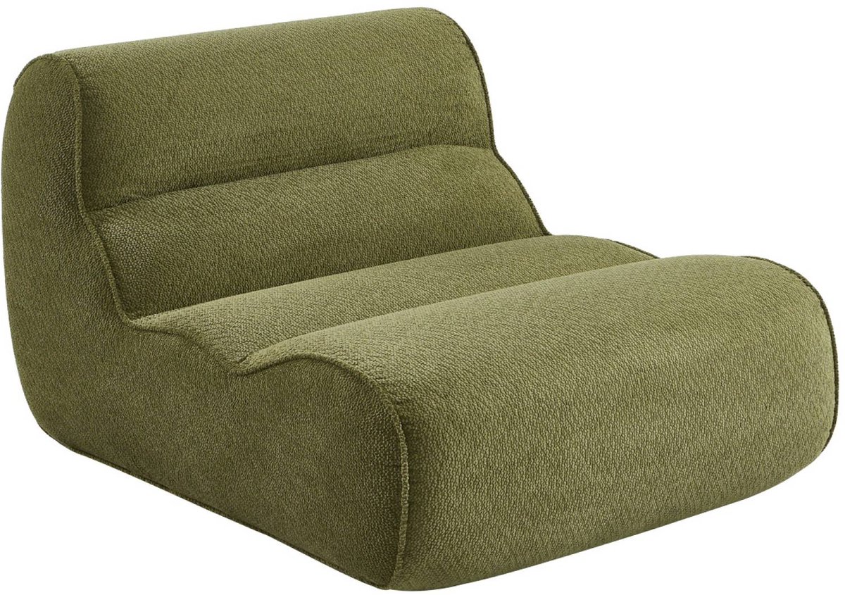 sweeek - 1-zits loungestoel, fauteuil van chenille stof - dario