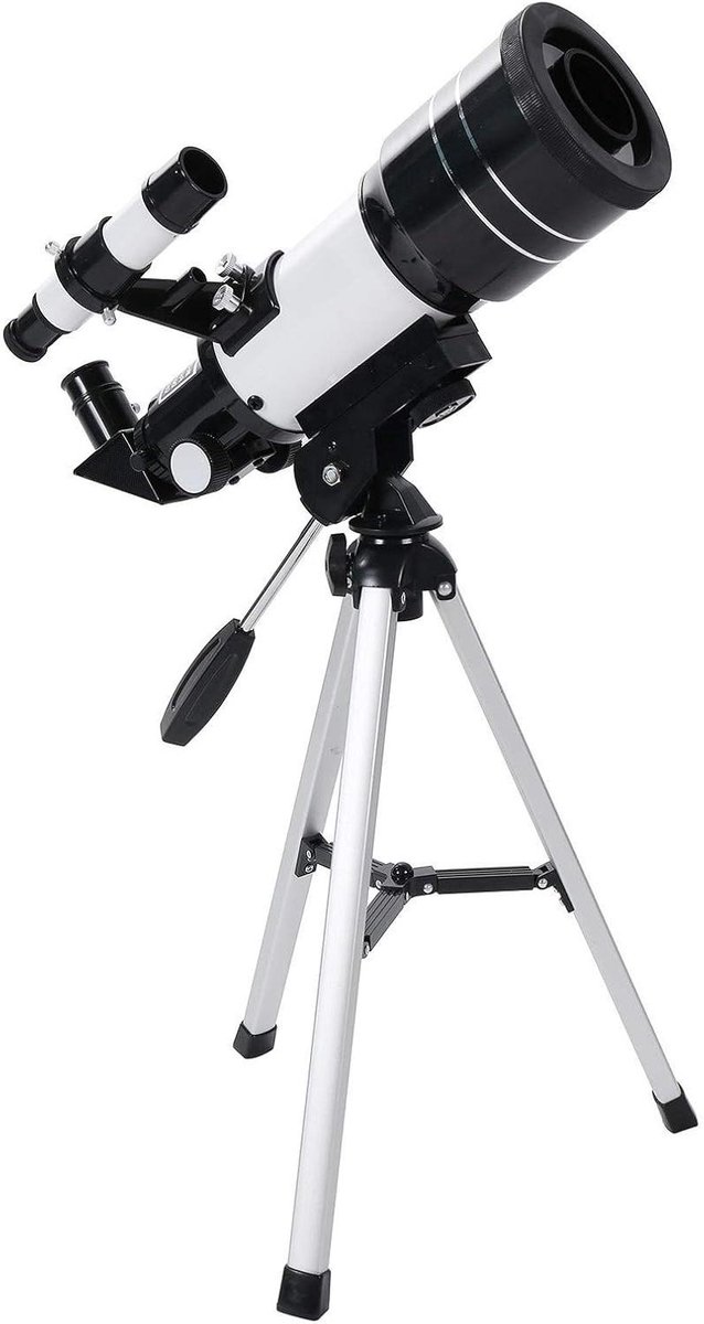 Monoculaire Telescoop - Sterrenkijker Verrekijker - Sterren Kijken - Hoge Vergroting Grote Lens - 1.7 kg - Wit