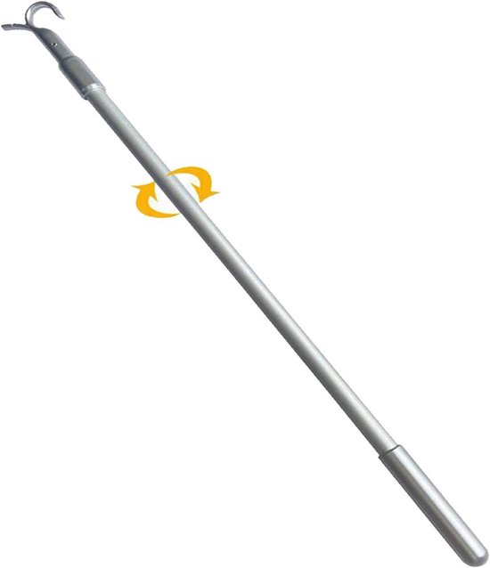 Telescopische Raamstok - Gordijn Trekstang - Dakraam Openen - Met Haak - 33-60 cm - Wit — afbeelding 5