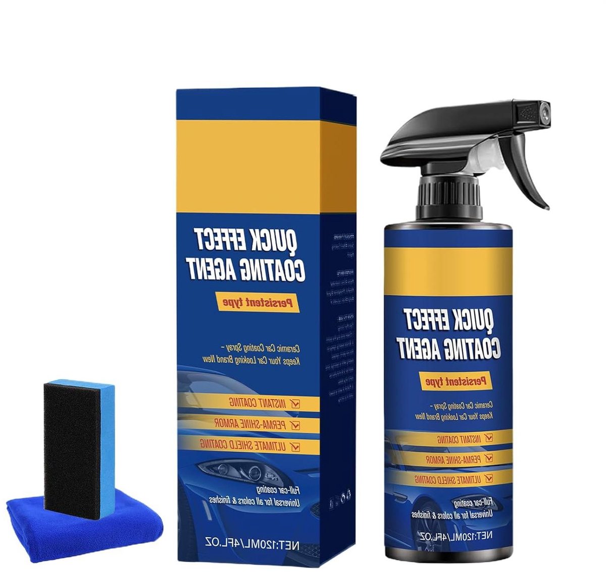 Autocoating Spray - Lak Renovatie - Voertuig Onderhoud - Hydrofobe Vuilafstotend - 120 ml - Transparant