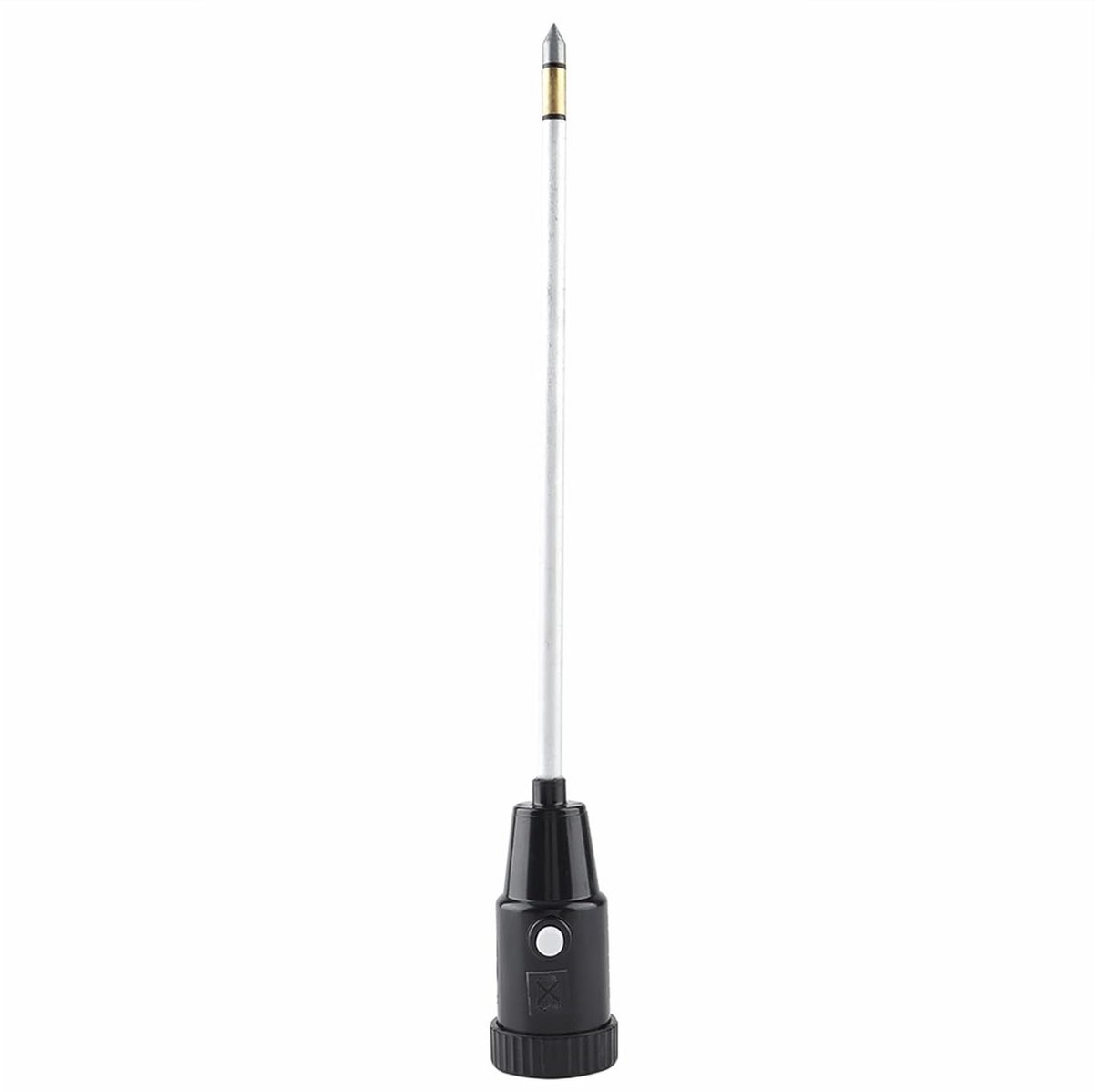 Bodem pH Vochtmeter - Grondtester Hydroponie - Planten Verzorgen - Dubbele Meting - 30 cm Sonde - Zilver